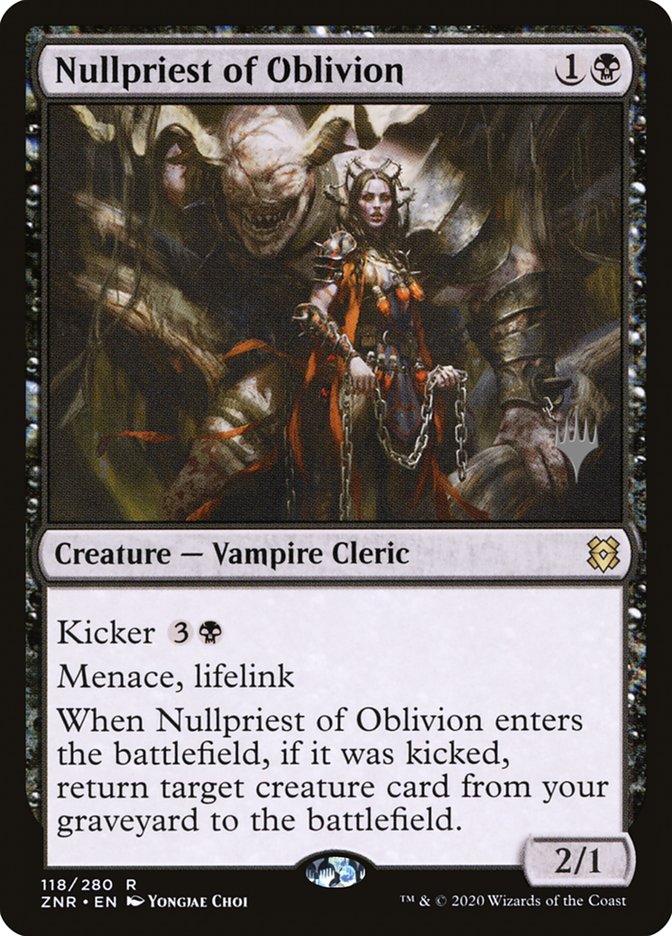 Nullpriest of Oblivion (Promo Pack) [Zendikar Rising Promos] | Good Games North