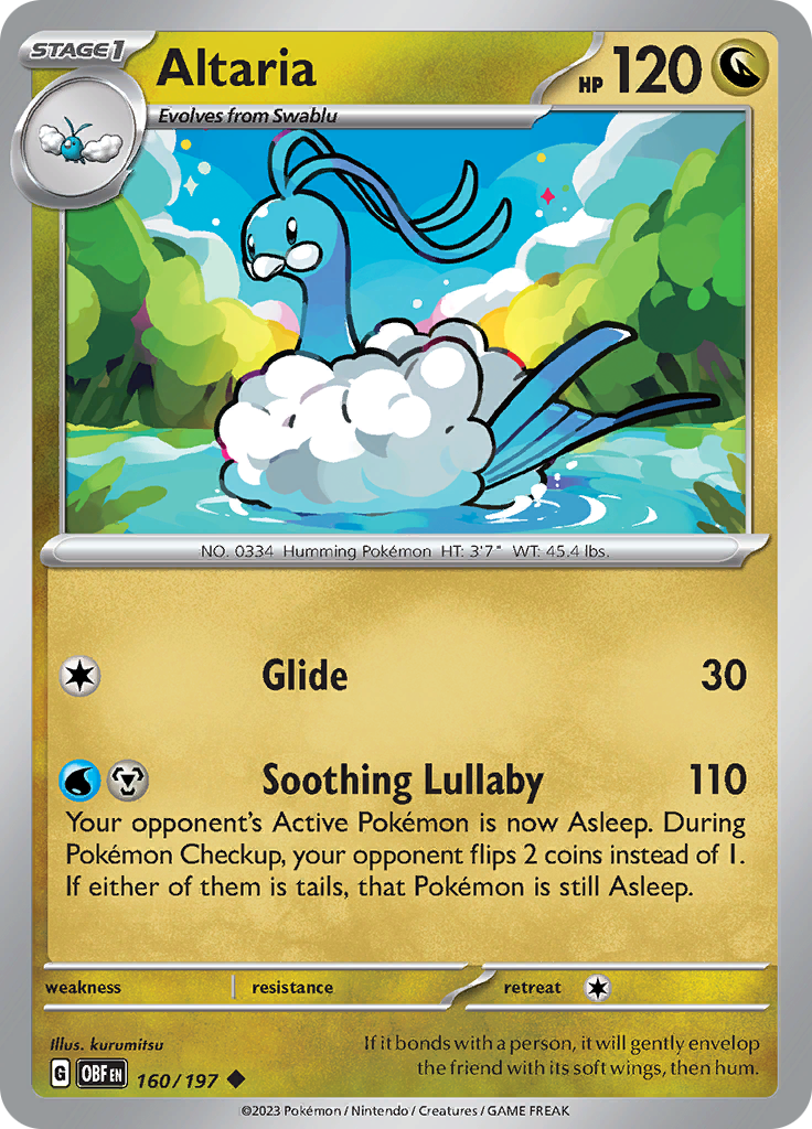 Altaria (160/197) [Scarlet & Violet: Obsidian Flames] | Good Games North