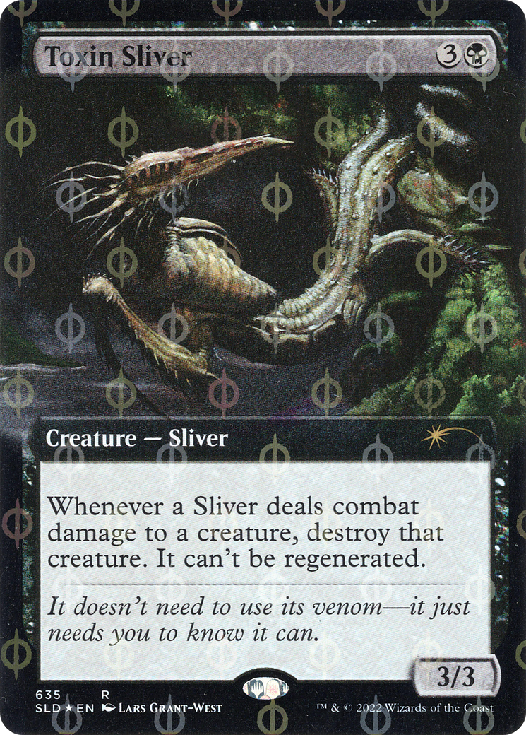 Toxin Sliver (Extended Art) (Step-and-Compleat Foil) [Secret Lair Drop Promos] | Good Games North