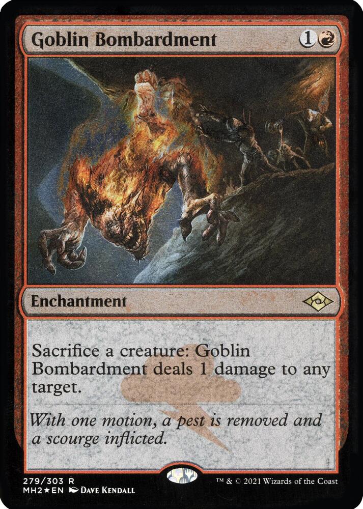 Goblin Bombardment Foil Etched (Modern Horizons 2)  - Foil | Good Games North