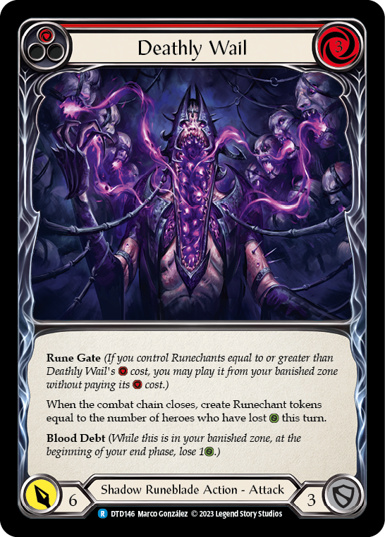 Deathly Wail (Red) [DTD146] (Dusk Till Dawn)  Rainbow Foil | Good Games North