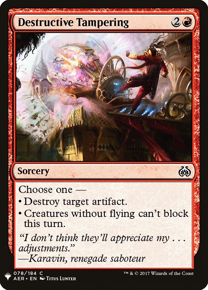 Destructive Tampering [Mystery Booster] | Good Games North