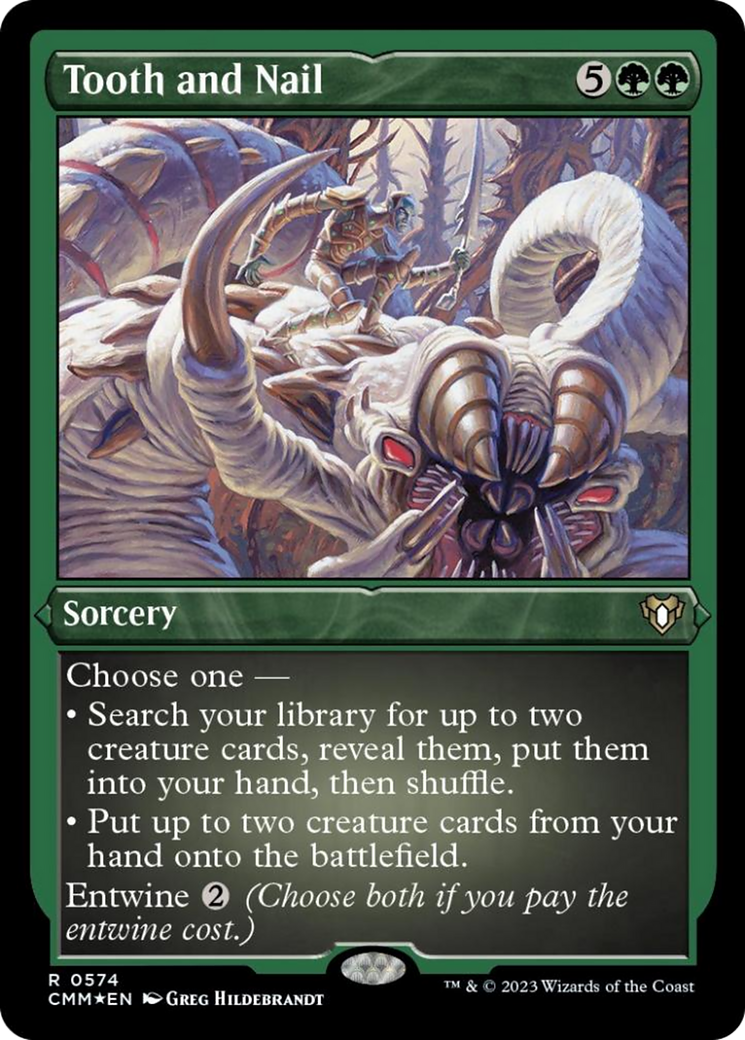 Tooth and Nail (Foil Etched) [Commander Masters] | Good Games North