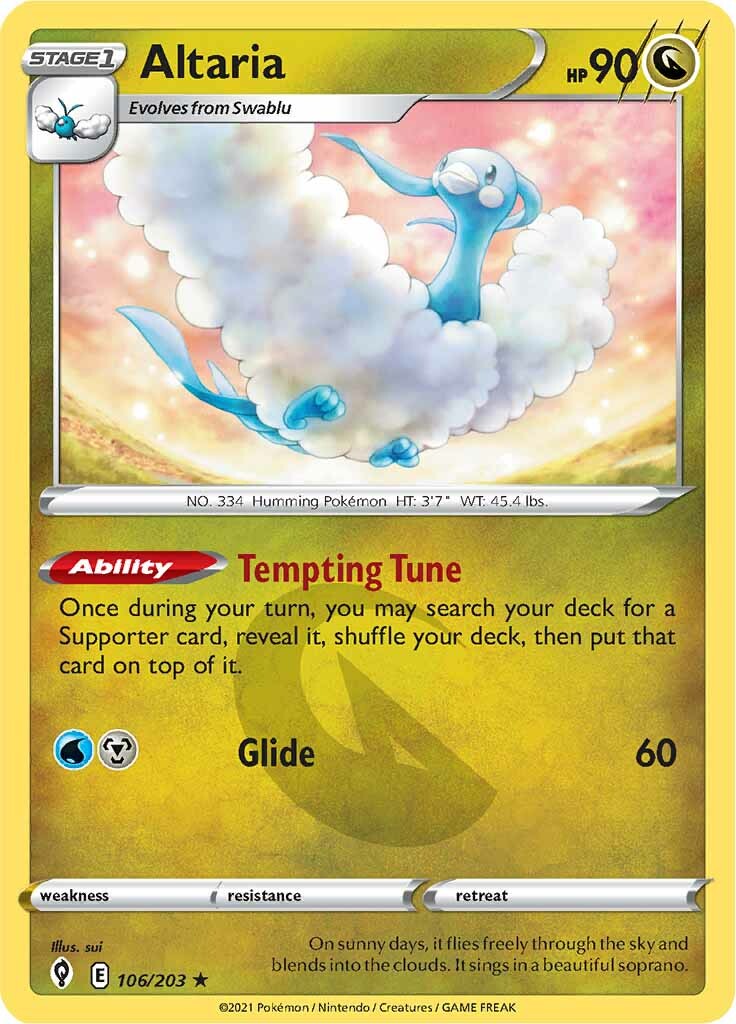 Altaria (106/203) [Sword & Shield: Evolving Skies] | Good Games North