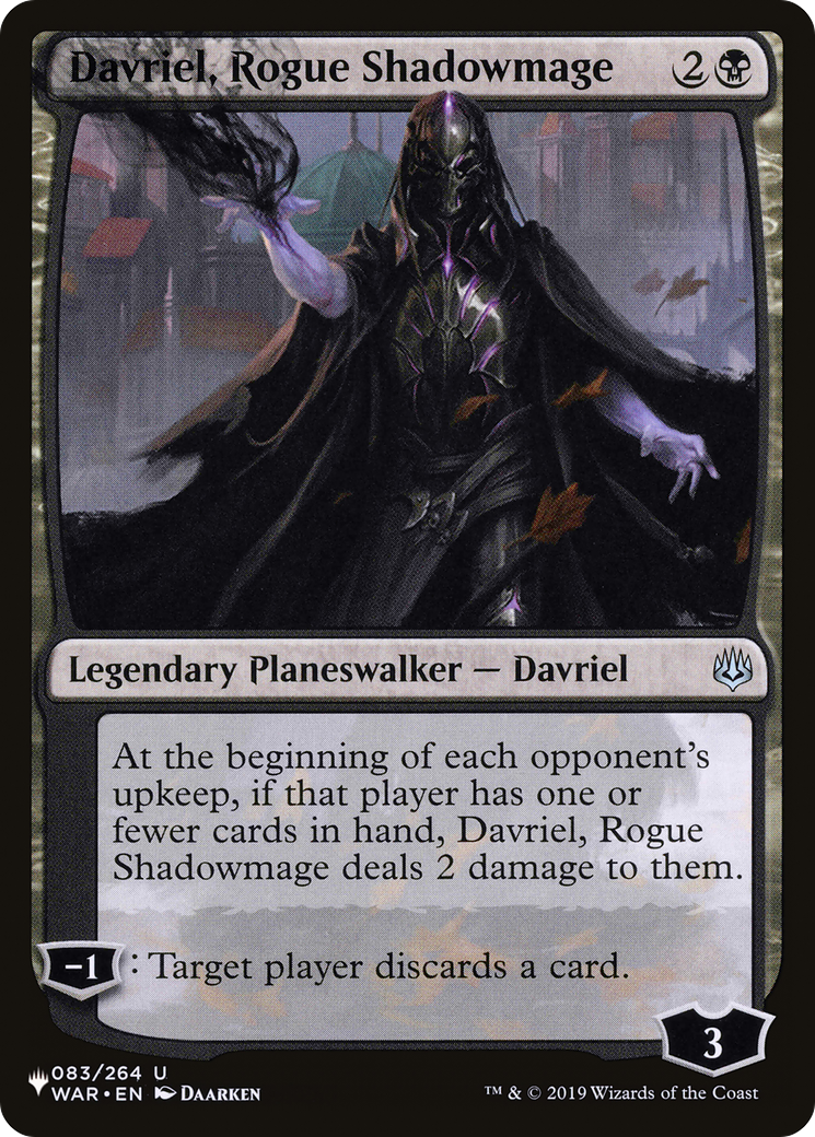 Davriel, Rogue Shadowmage [The List] | Good Games North