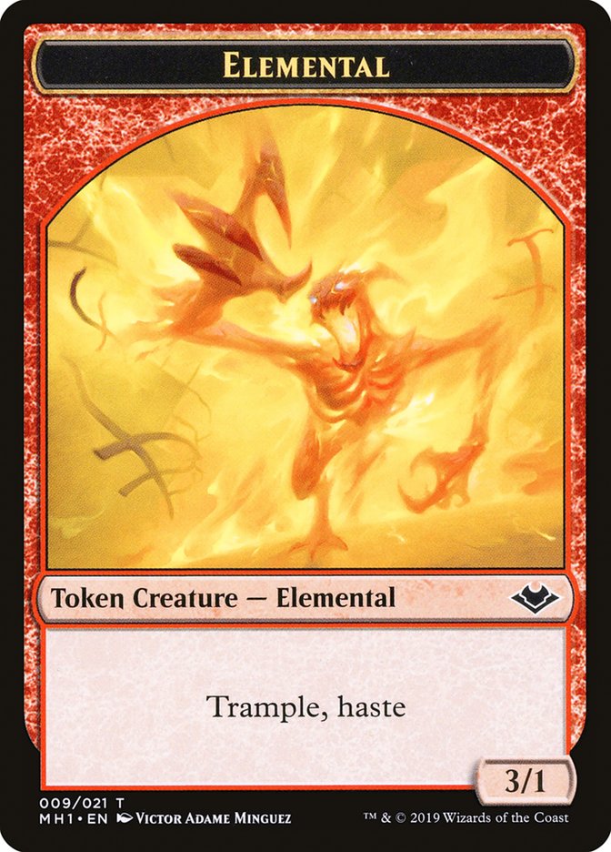 Soldier (004) // Elemental (009) Double-Sided Token [Modern Horizons Tokens] | Good Games North