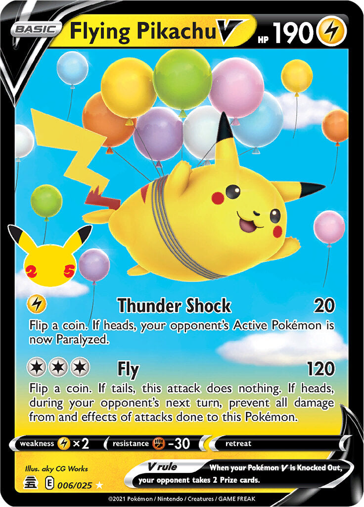 Flying Pikachu V (006/025) [Celebrations: 25th Anniversary] | Good Games North