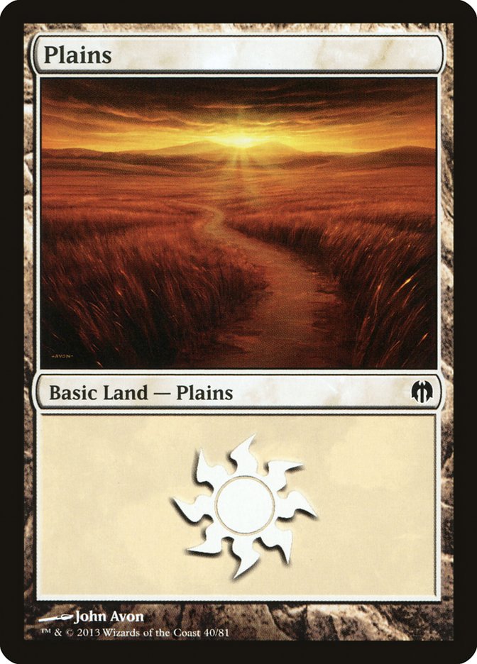Plains (40) [Duel Decks: Heroes vs. Monsters] | Good Games North