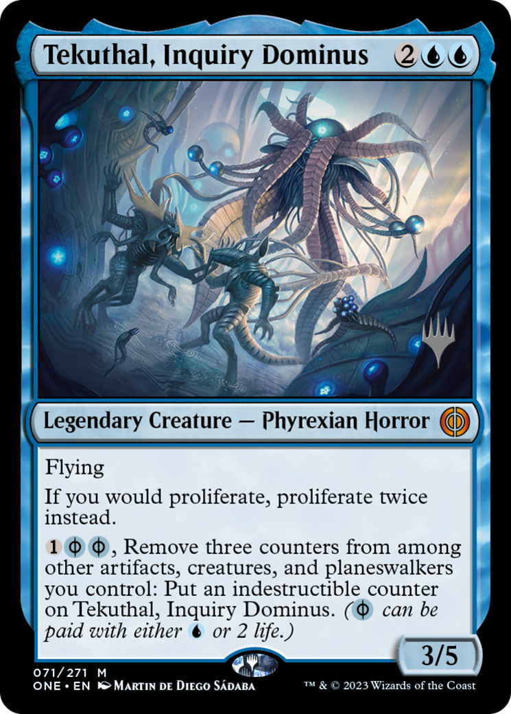 Tekuthal, Inquiry Dominus (Promo Pack) [Phyrexia: All Will Be One Promos] | Good Games North