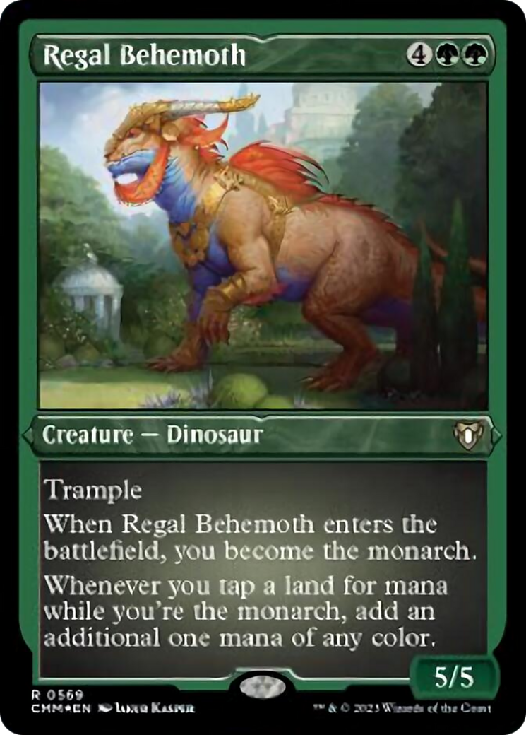 Regal Behemoth (Foil Etched) [Commander Masters] | Good Games North