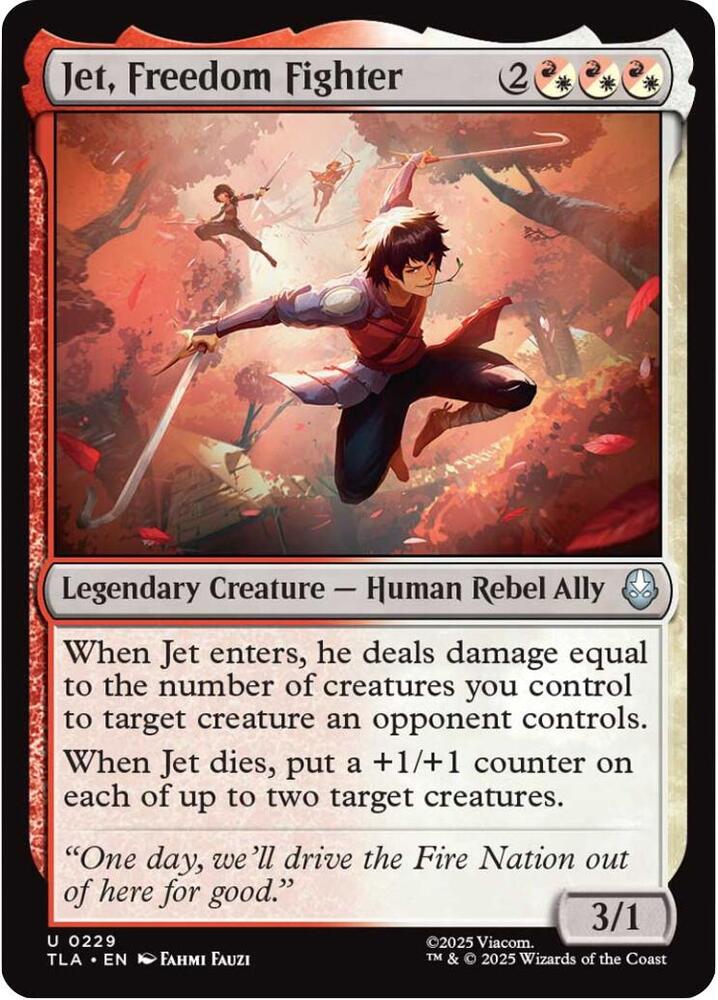 Jet Freedom Fighter 229 (Avatar: The Last Airbender)  - Foil | Good Games North