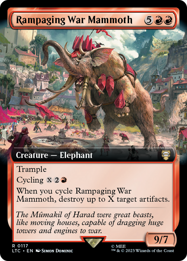 Rampaging War Mammoth (Extended Art) [The Lord of the Rings: Tales of Middle-Earth Commander] | Good Games North