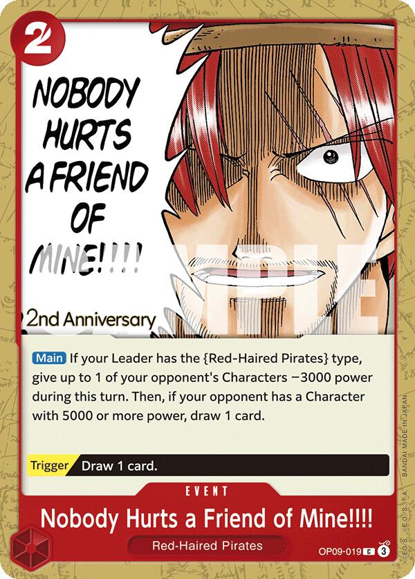 Nobody Hurts a Friend of Mine!!!! [Emperors in the New World: 2nd Anniversary Tournament Cards] | Good Games North