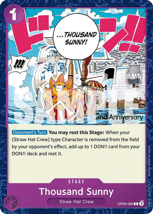 Thousand Sunny [Emperors in the New World: 2nd Anniversary Tournament Cards] | Good Games North