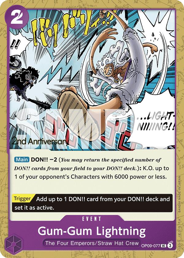 Gum-Gum Lightning [Emperors in the New World: 2nd Anniversary Tournament Cards] | Good Games North