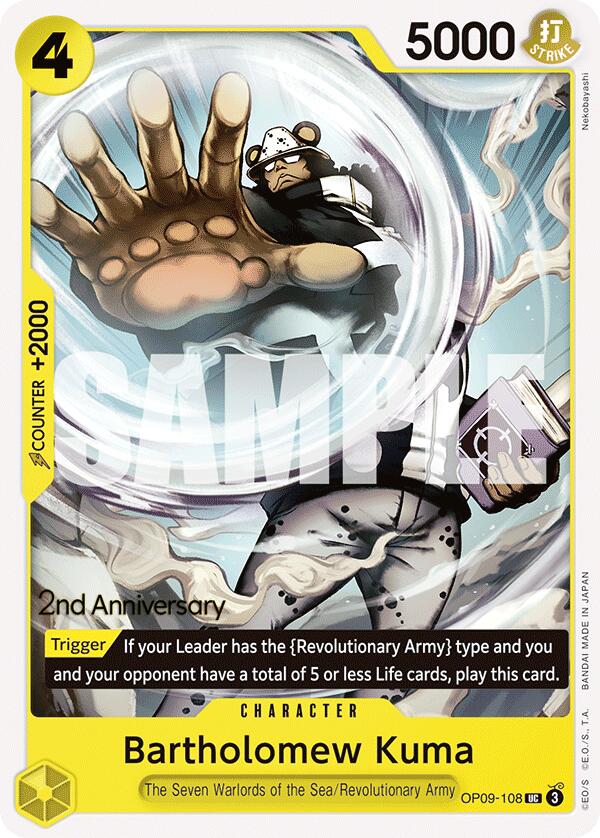 Bartholomew Kuma [Emperors in the New World: 2nd Anniversary Tournament Cards] | Good Games North