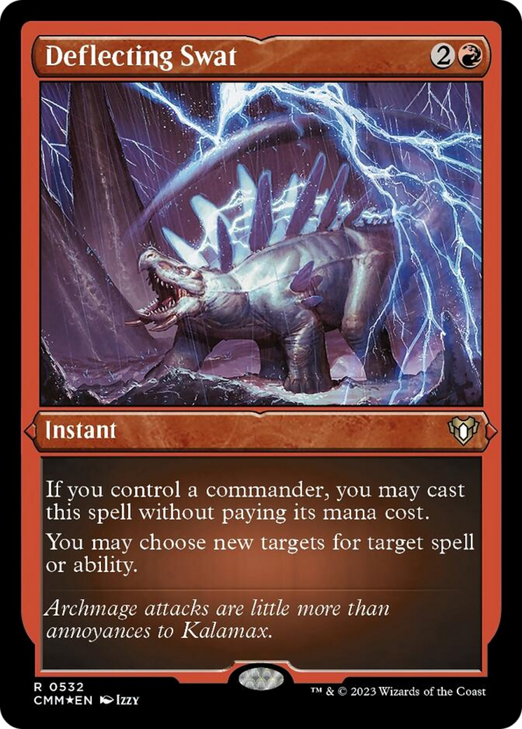 Deflecting Swat (Foil Etched) [Commander Masters] | Good Games North