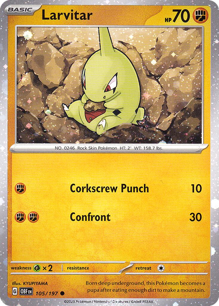 Larvitar (105/197) (Cosmos Holo) [Miscellaneous Cards] | Good Games North