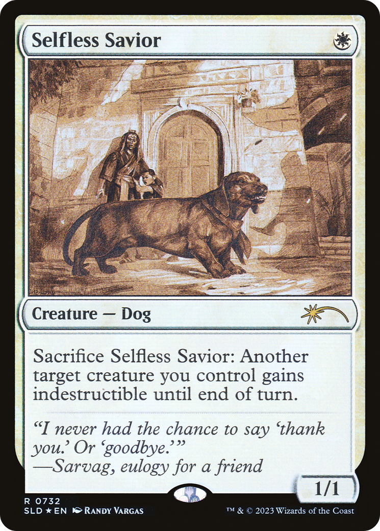 Selfless Savior (Sketch) [Secret Lair Drop Promos] | Good Games North
