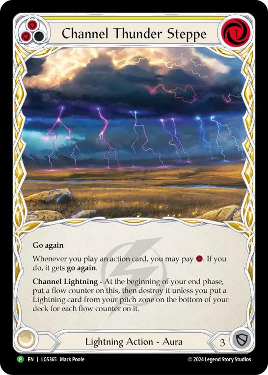 Channel Thunder Steppe (Cold Foil) [LGS365] (Promo)  Cold Foil | Good Games North