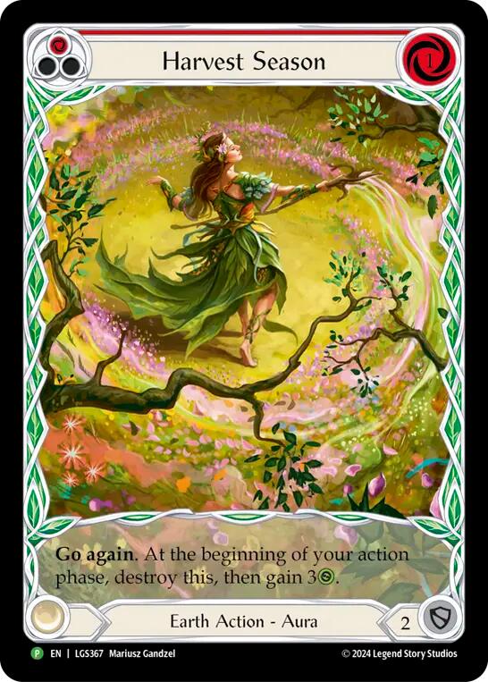 Harvest Season (Red) (Rainbow Foil) [LGS367] (Rosetta)  Rainbow Foil | Good Games North