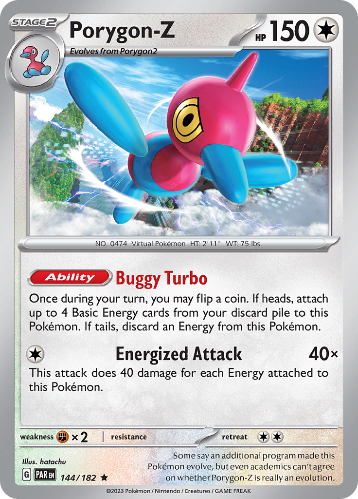 Porygon-Z (144/182) [Scarlet & Violet: Paradox Rift] | Good Games North