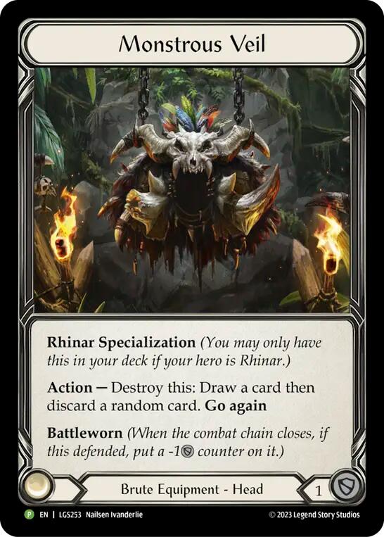 Monstrous Veil [LGS253] (Promo)  Cold Foil | Good Games North