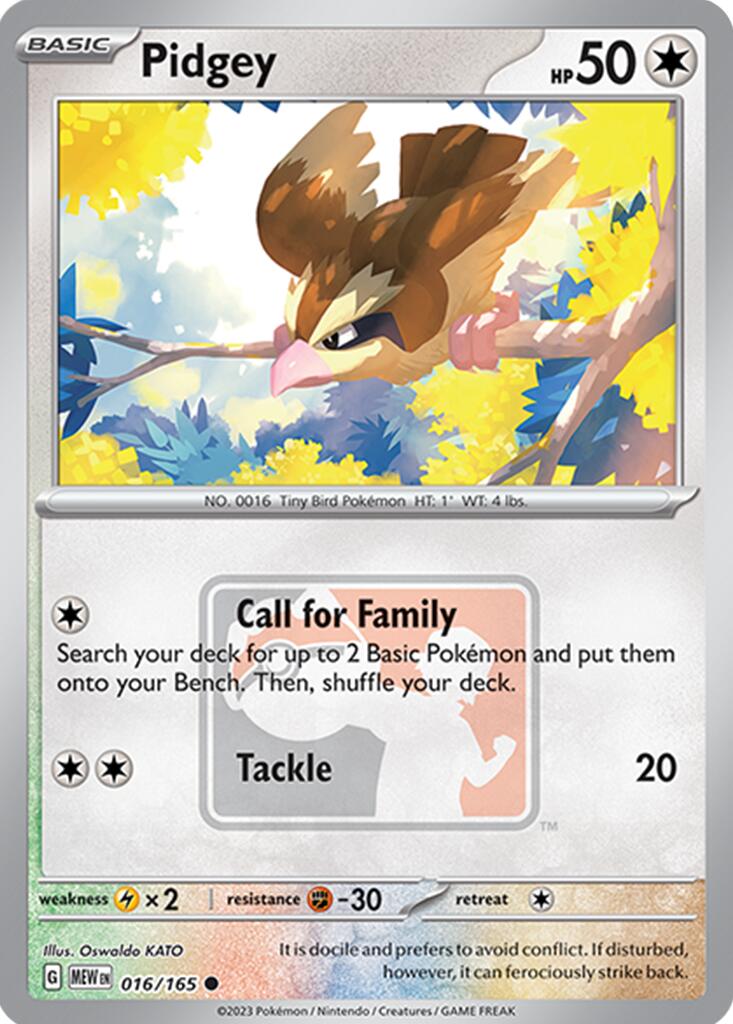 Pidgey (016/165) [League & Championship Cards] | Good Games North