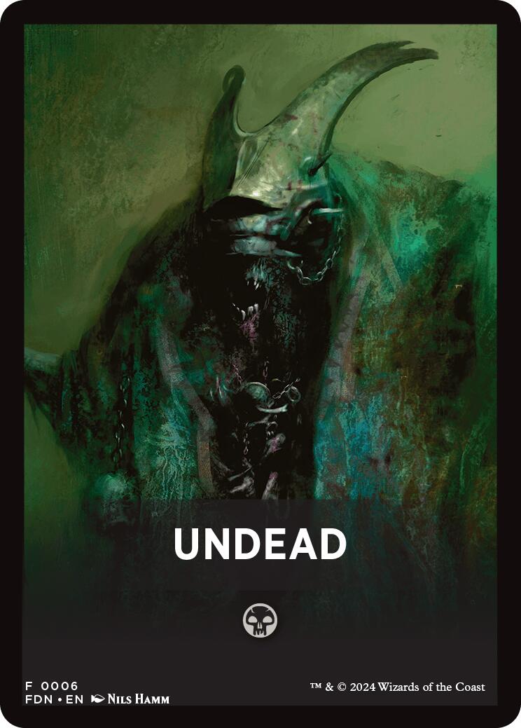Undead Theme Card [Foundations Tokens] | Good Games North