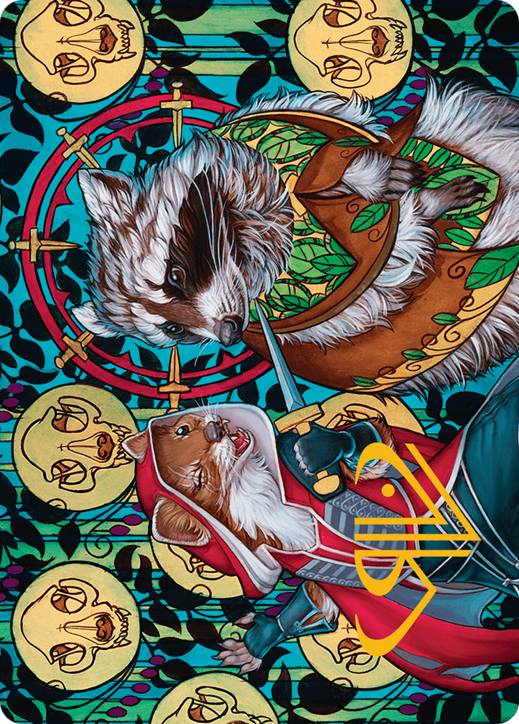 Ruthless Negotiation Art Card (Gold-Stamped Signature) [Bloomburrow Art Series] | Good Games North