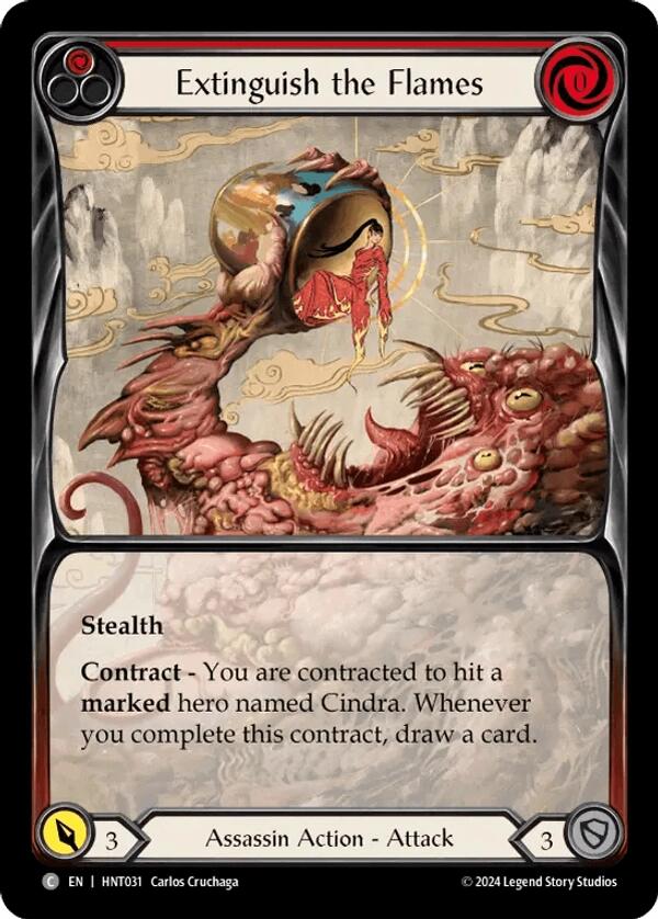 Extinguish the Flames [HNT031] (The Hunted)  Rainbow Foil | Good Games North