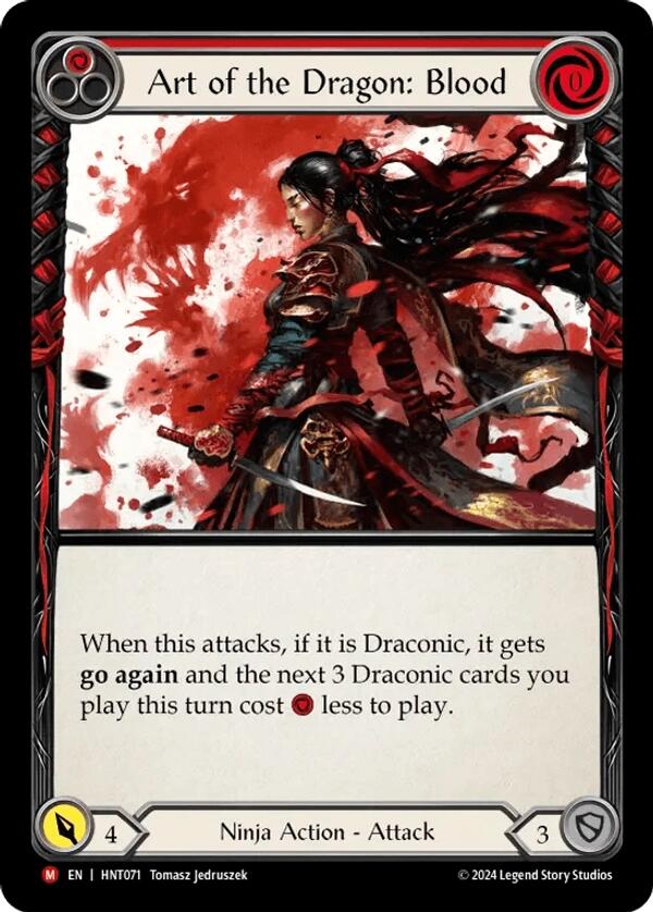 Art of the Dragon: Blood [HNT071] (The Hunted)  Rainbow Foil | Good Games North