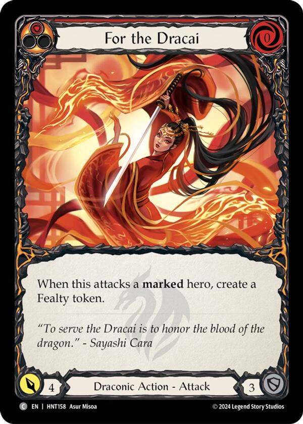 For the Dracai [HNT158] (The Hunted)  Rainbow Foil | Good Games North