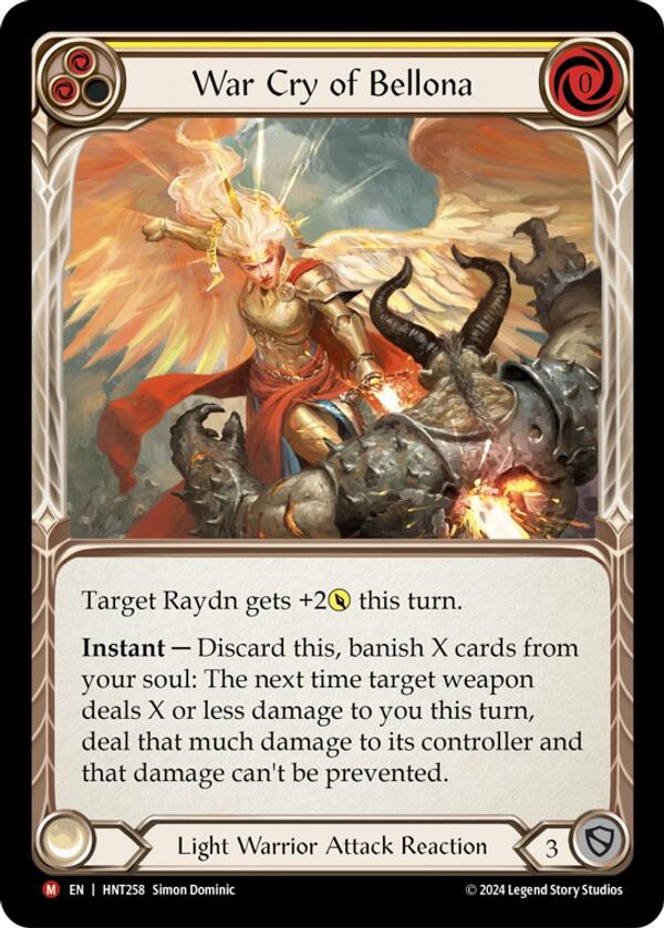 War Cry of Bellona [HNT258] (The Hunted)  Rainbow Foil | Good Games North