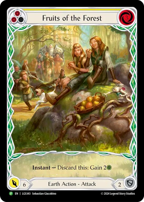 Fruits of the Forest (Yellow) [LGS343] (Promo)  Rainbow Foil | Good Games North