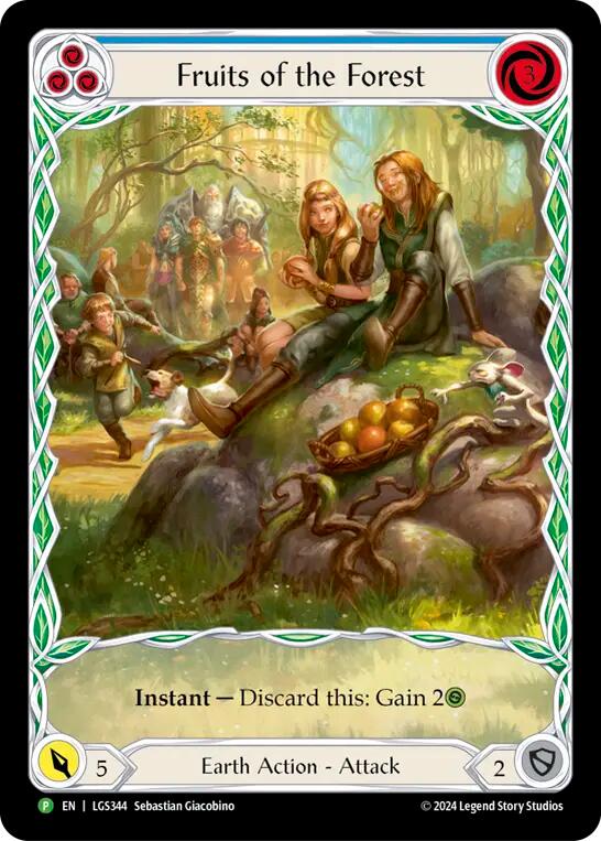 Fruits of the Forest (Blue) [LGS344] (Promo)  Rainbow Foil | Good Games North