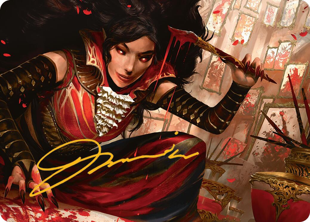 Blood Artist Art Card (Gold-Stamped Signature) [Innistrad Remastered Art Series] | Good Games North