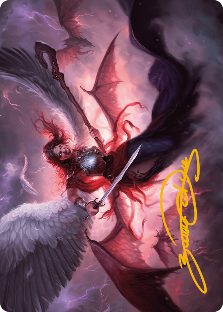 Kaalia of the Vast Art Card (Gold-Stamped Signature) [Modern Horizons 3 Art Series] | Good Games North