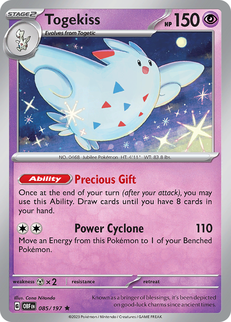 Togekiss (085/197) [Scarlet & Violet: Obsidian Flames] | Good Games North