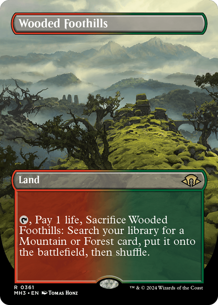 Wooded Foothills (Borderless) [Modern Horizons 3] | Good Games North