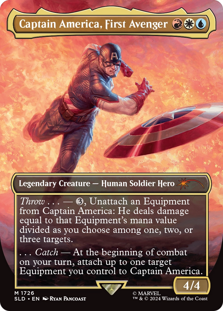 Captain America, First Avenger (Rainbow Foil) [Secret Lair Drop Series] | Good Games North