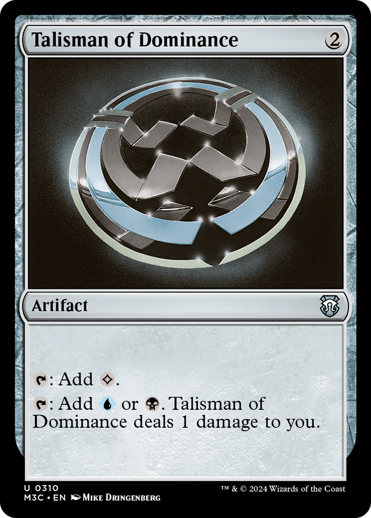 Talisman of Dominance (Ripple Foil) [Modern Horizons 3 Commander] | Good Games North