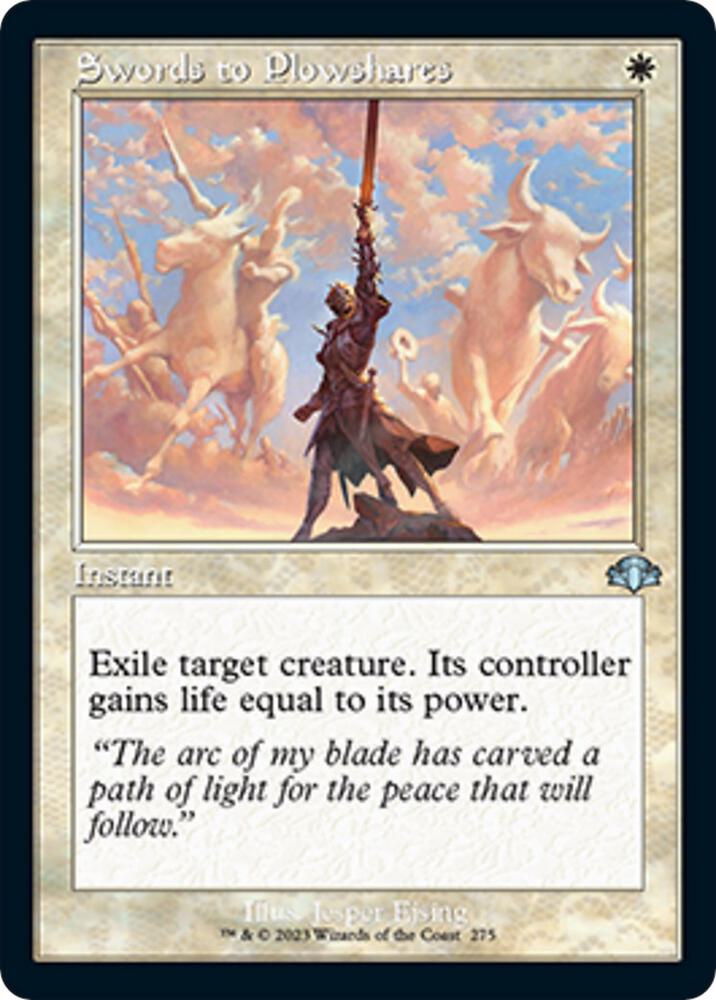 Swords to Plowshares Retro Frame (Dominaria Remastered)  | Good Games North