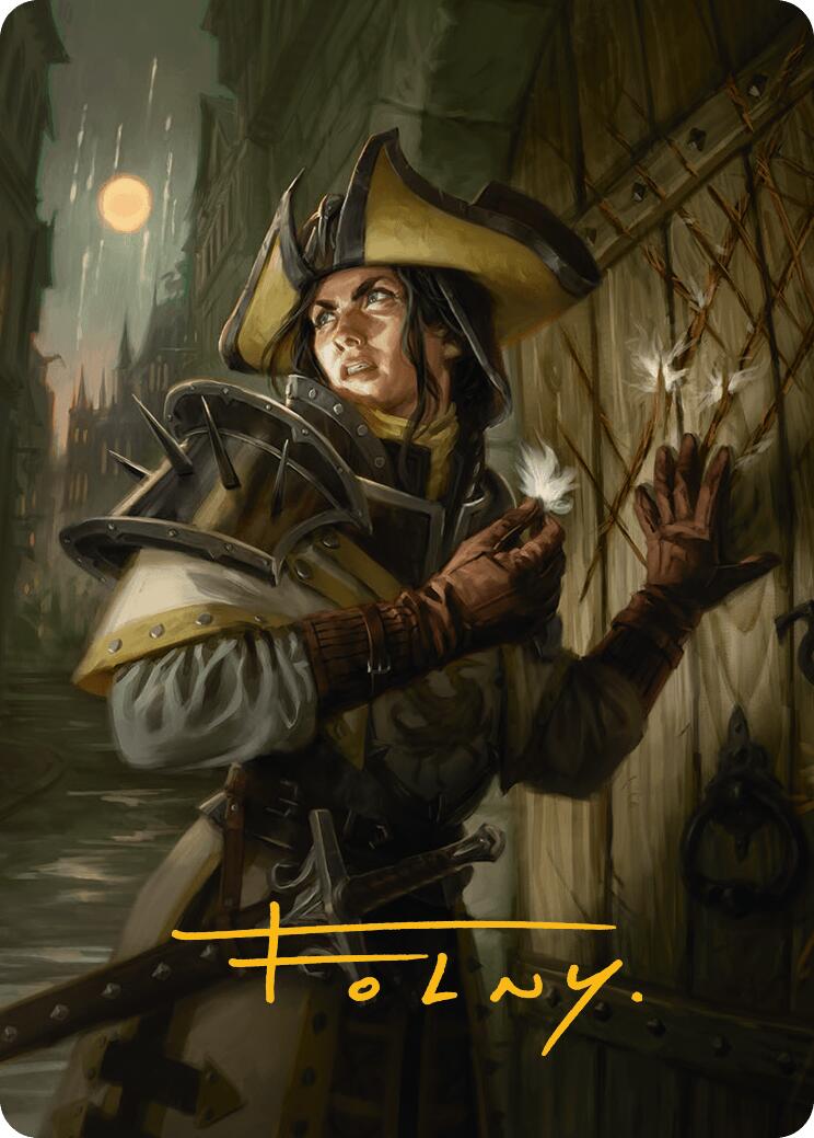 Thraben Inspector Art Card (Gold-Stamped Signature) [Innistrad Remastered Art Series] | Good Games North