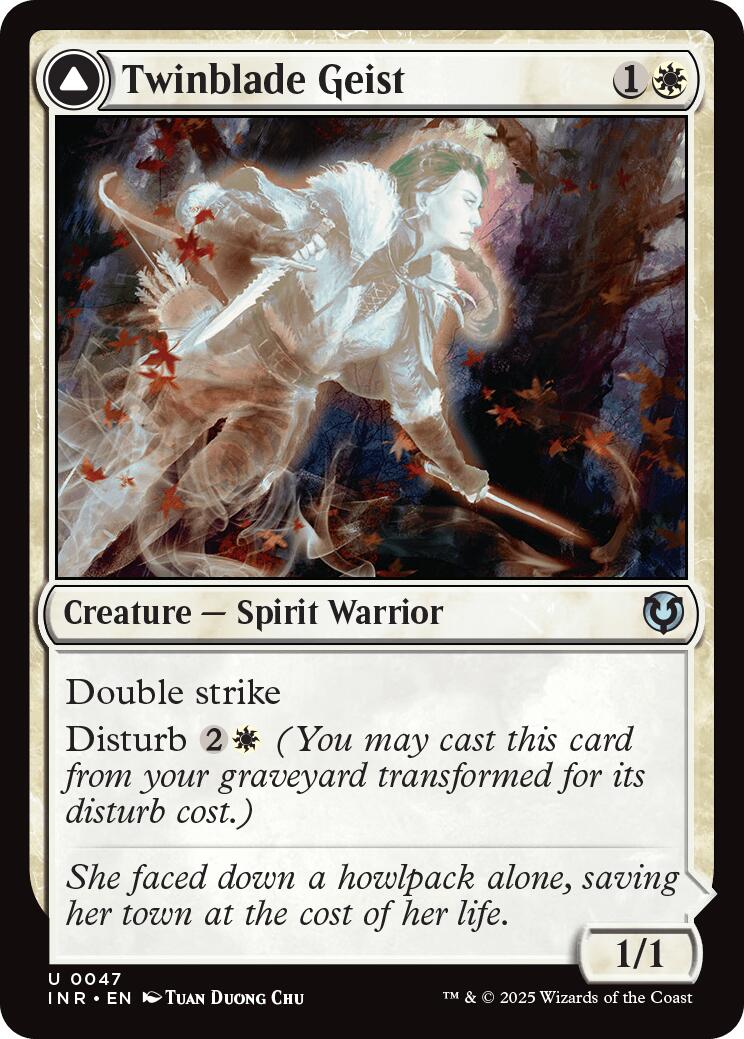 Twinblade Geist // Twinblade Invocation [Innistrad Remastered] | Good Games North