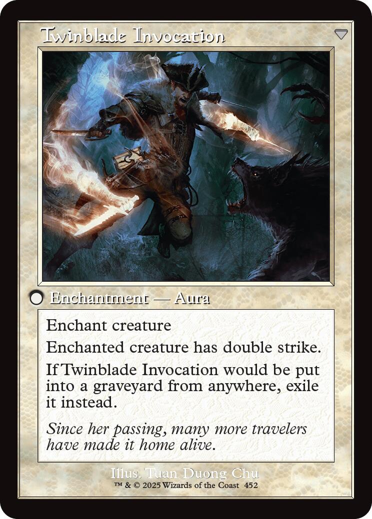 Twinblade Geist // Twinblade Invocation (Retro Frame) [Innistrad Remastered] | Good Games North