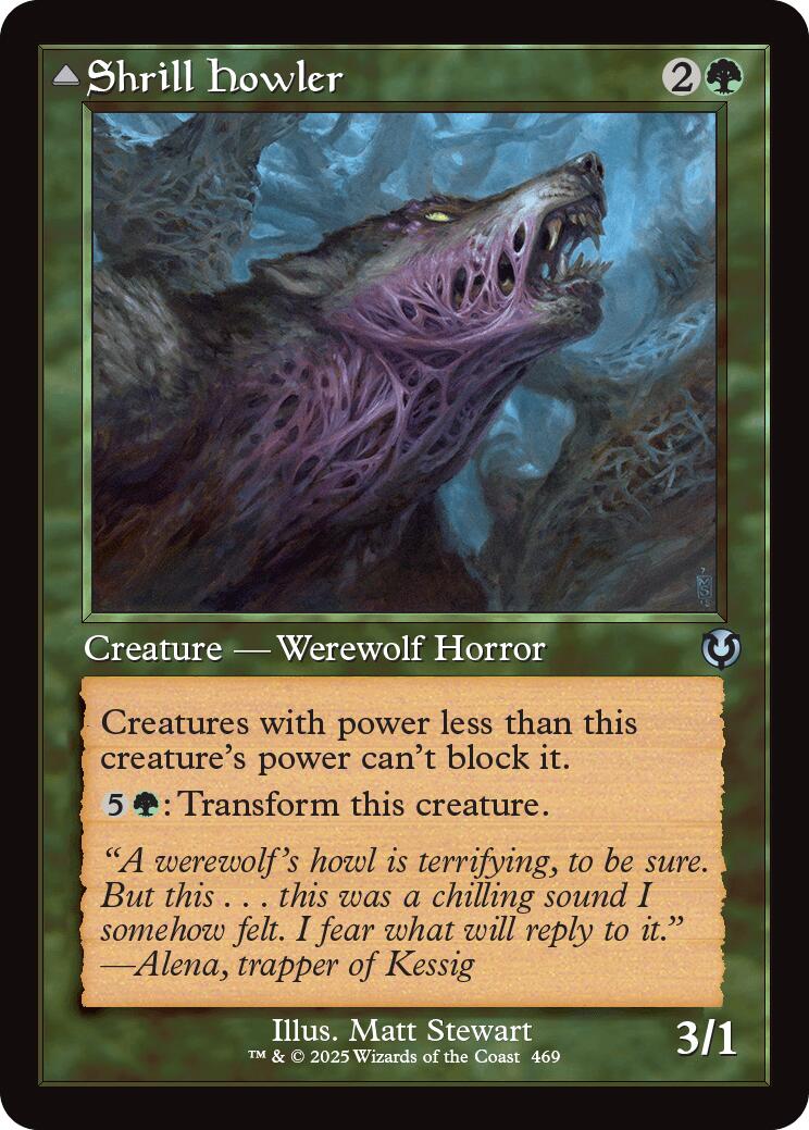 Shrill Howler // Howling Chorus (Retro Frame) [Innistrad Remastered] | Good Games North