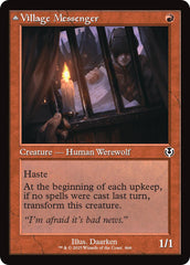 Village Messenger // Moonrise Intruder (Retro Frame) [Innistrad Remastered] | Good Games North