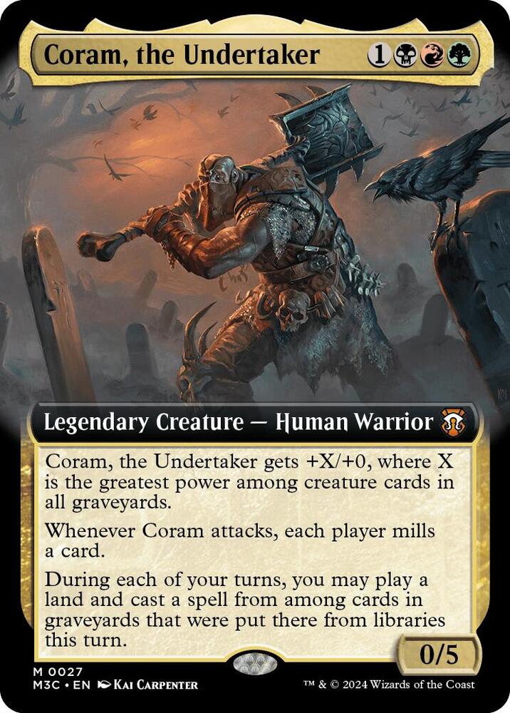 Coram the Undertaker Extended Art (Commander: Modern Horizons 3)  | Good Games North