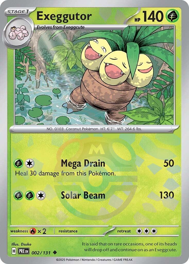 Exeggutor (002/131) (Master Ball Pattern) [Scarlet & Violet: Prismatic Evolutions] | Good Games North